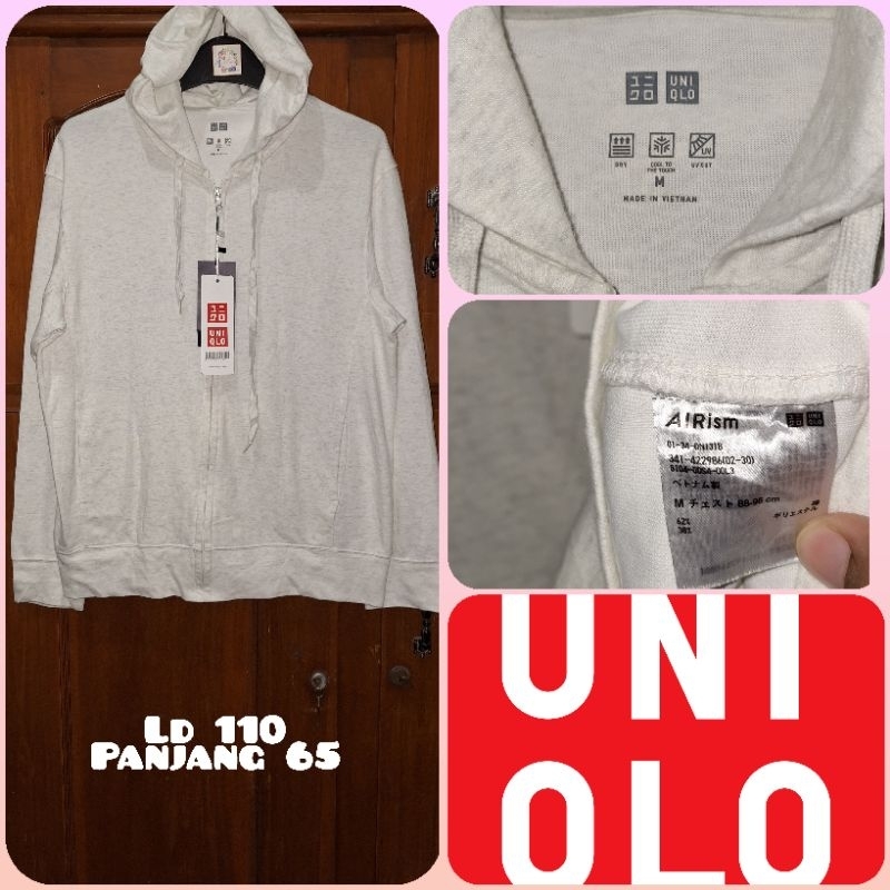 JACKET UNIQLO AIRISM PUTIH