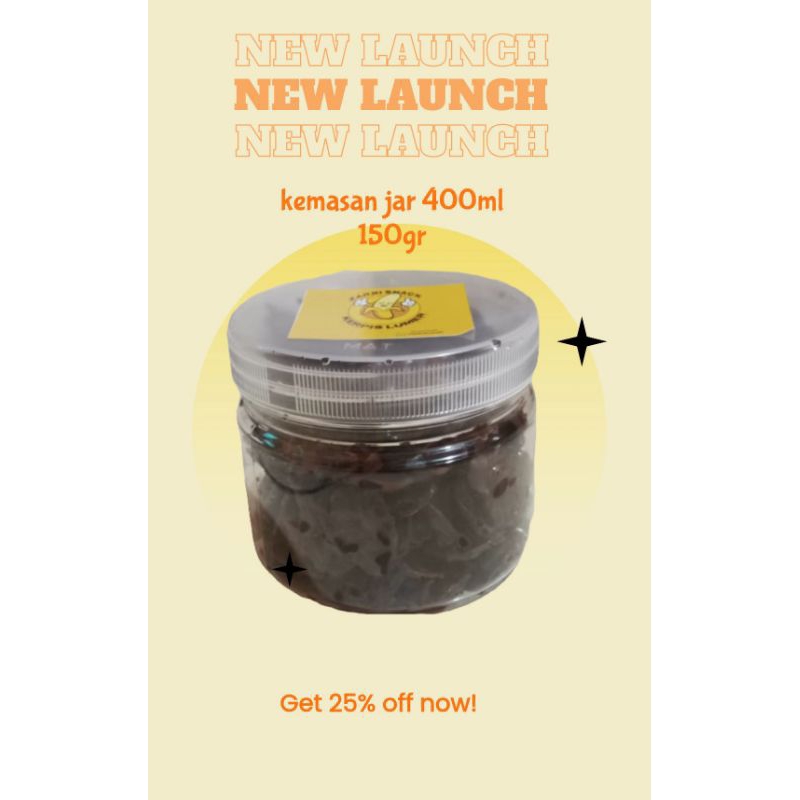 

keripik pisang lumer kemasan jar 400ml