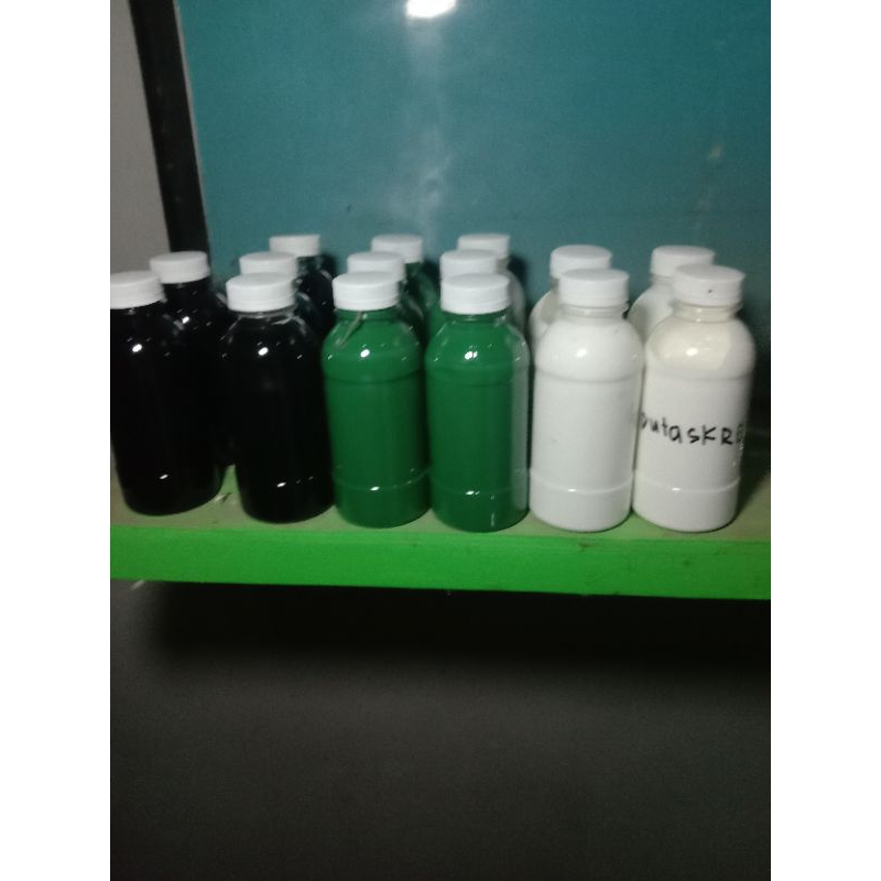 tinta sablon plastik. gelas cup.dll..siap pake...pengencer M4