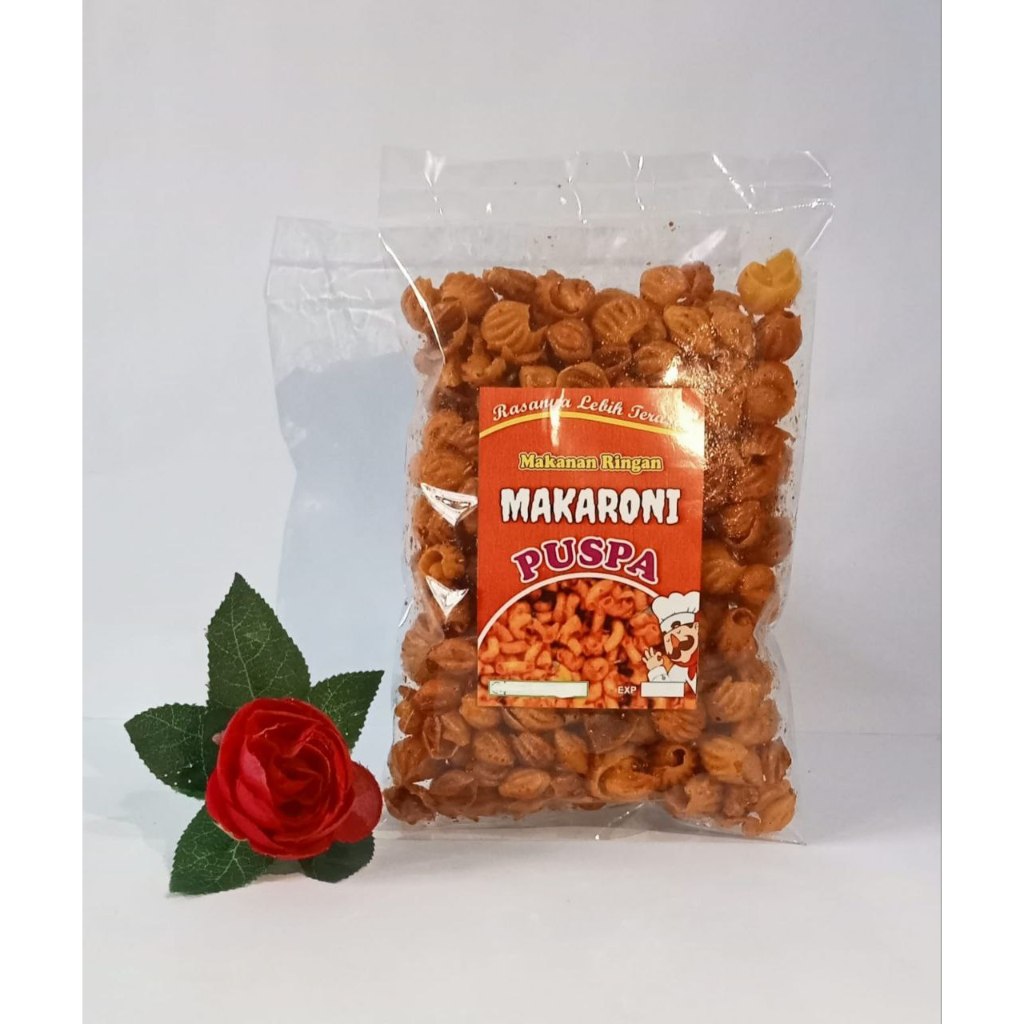 

Puspa Snack makanan ringan murah makaroni kerang pedas 250gr