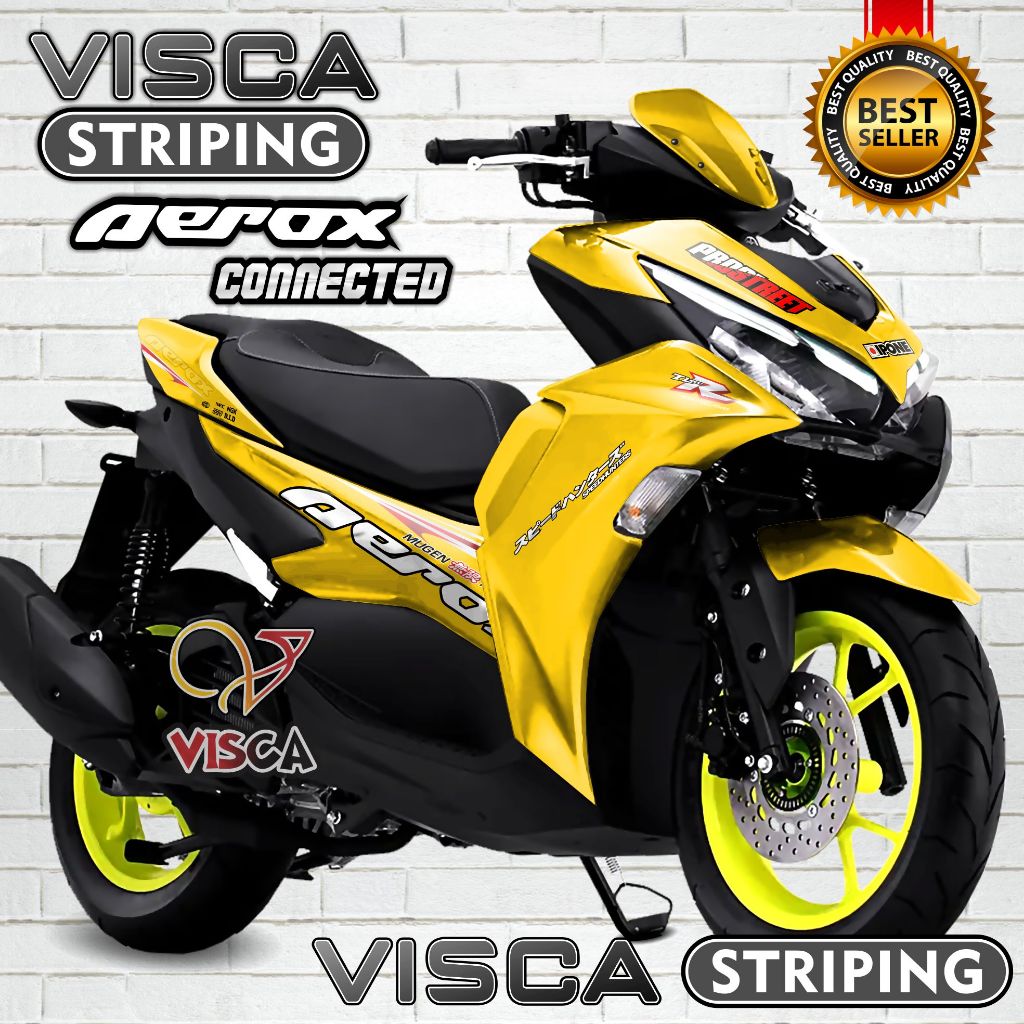 Decal Aerox 155 Connected 2021 2022 Full Body - Stiker Aerox 155 Connected 2021 2022 Keren - Decal A