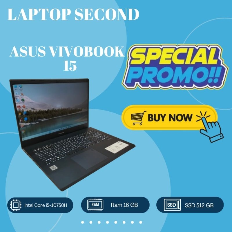 Laptop Asus Vivobook core i7 ram 16 GB