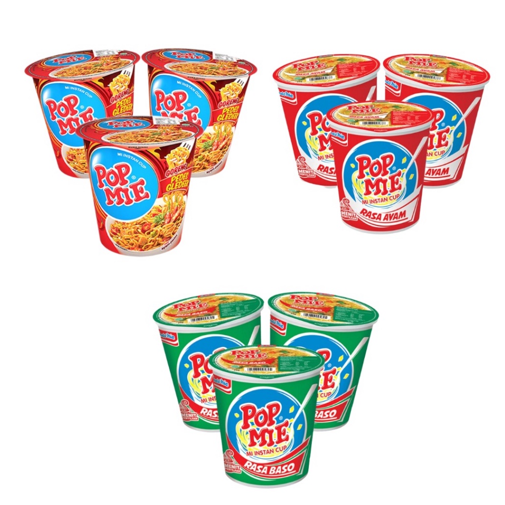 

Splash Paket Pop mi kuah dan Goreng 75 gram 3 PCS