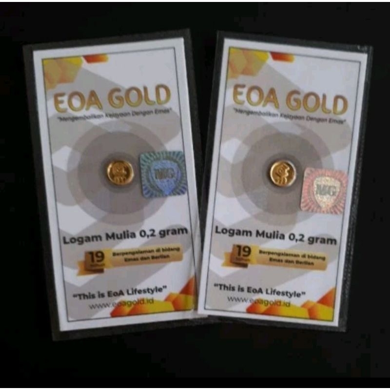 PROMO TERMURAH EOA GOLD BUYBACK 0,2GR MINIGOLD LOGAM MULIA