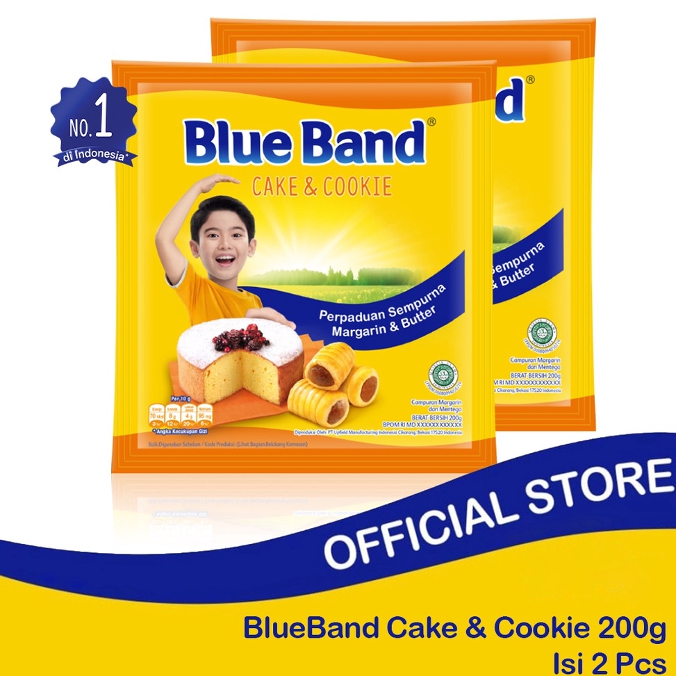 

ORIGINAL Blue Band Cake Cookies Margarin Bahan Kue 2 x 2 gr
