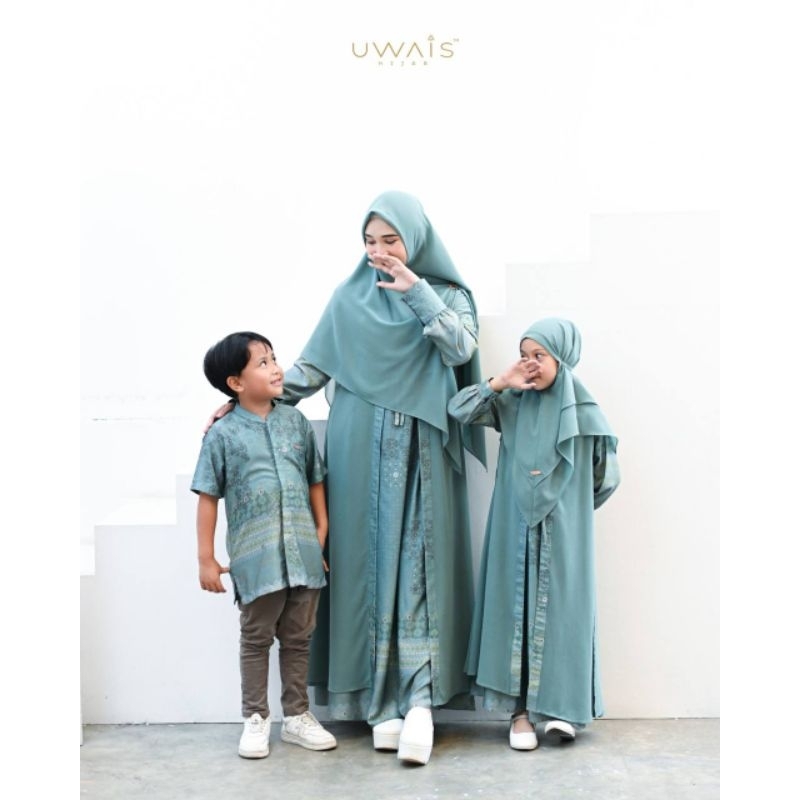(READY CASHBACK) Gamis Ummaya Dress Wanita Family Set by UWAIS