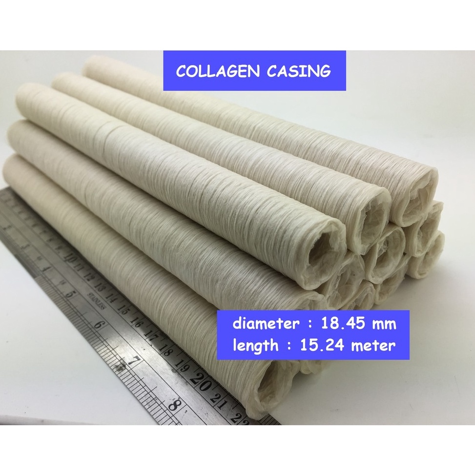 

Casing Sosis kolagen warna clear diameter 1845mm