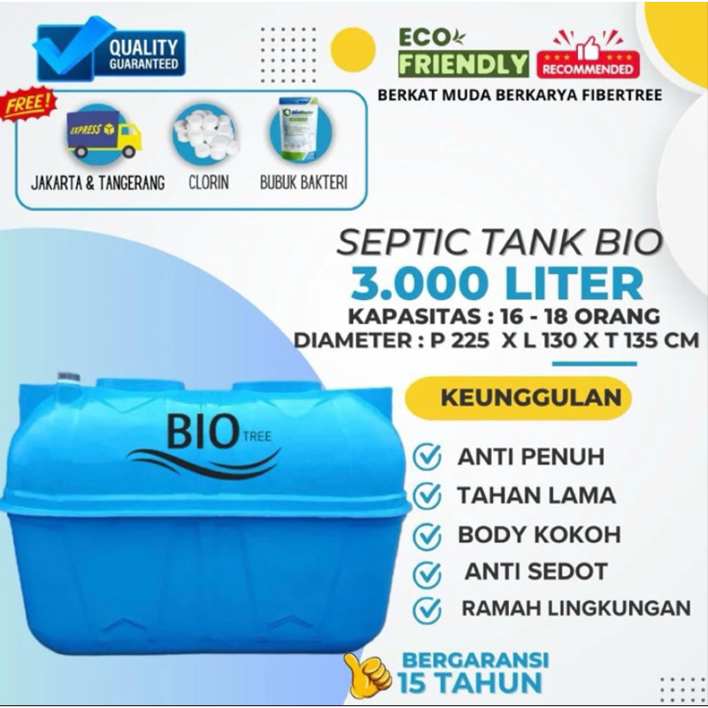 septic tank bio biotank biofilter biotech 3000 Liter