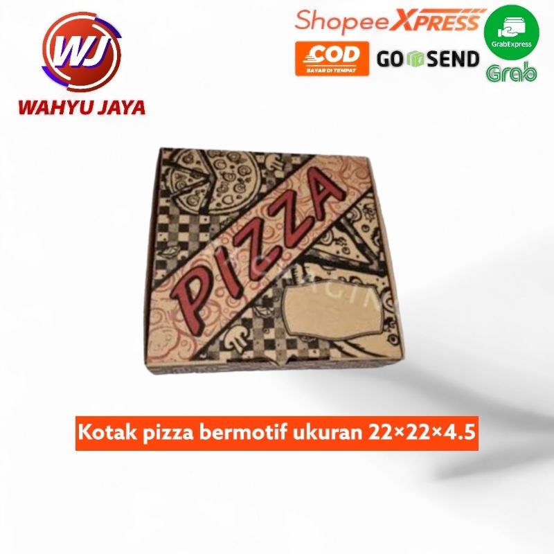 

kotak pizza ukuran 22×22×4.5