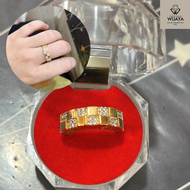2.7 gram cincin model terbaru emas muda kadar 375