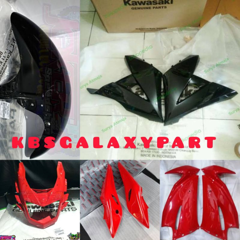 full cover body set Ninja RR new merah original