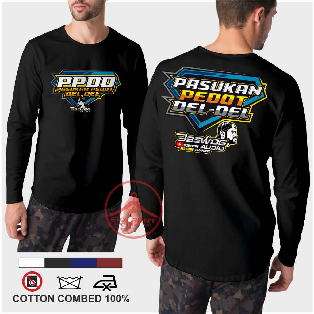 Baju Kaos PPDD Pasukan Pedot Del-del Brewog Audio Sound System Lengan Panjang