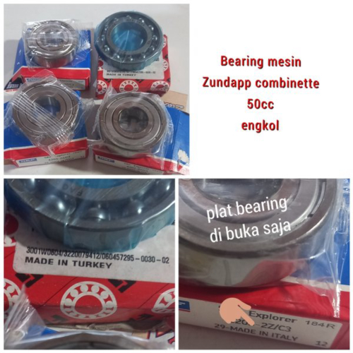 Unik Bearing mesin Zundapp combinette 50cc Laher mesin zundapp combinette 50cc Diskon