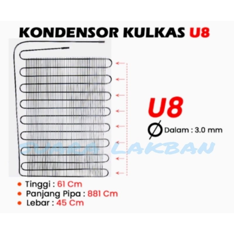 KONDENSOR KULKAS U8 #KULKAS
