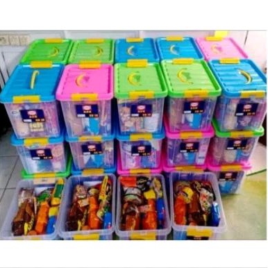 

SOUVENIR BOX SPESIAL / PAKET SNACK ULANG TAHUN CONTAINER / SNACK SANTUNAN / PARCEL SNACK / GOODIEBAG ANAK