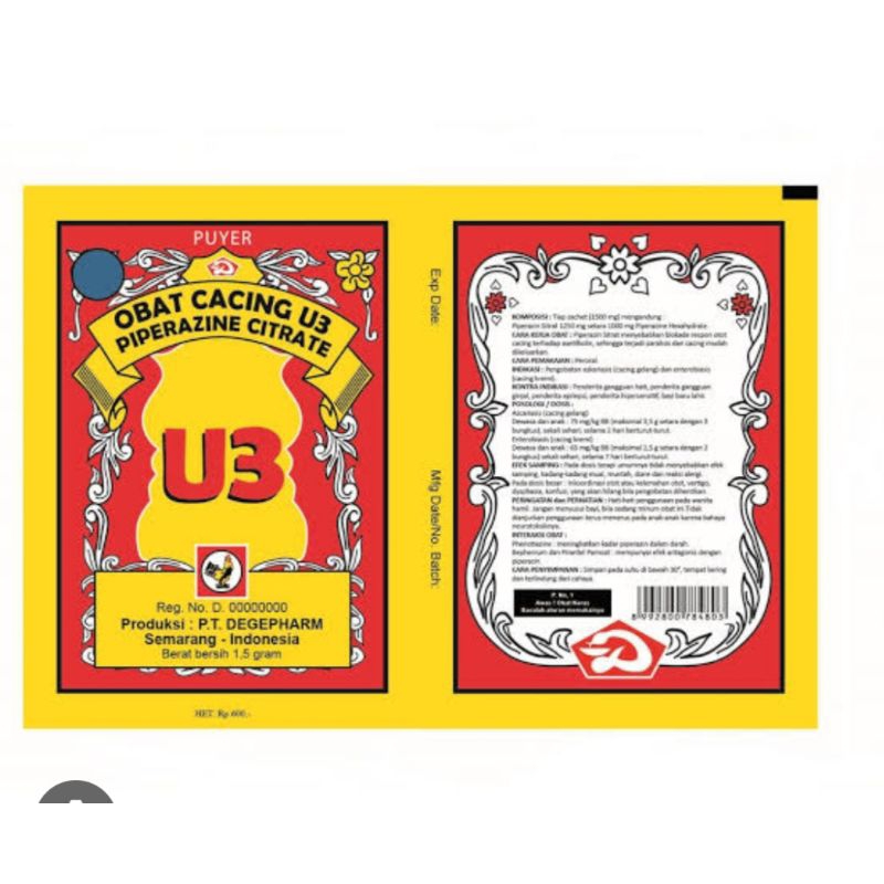 obat cacing U3 puyer