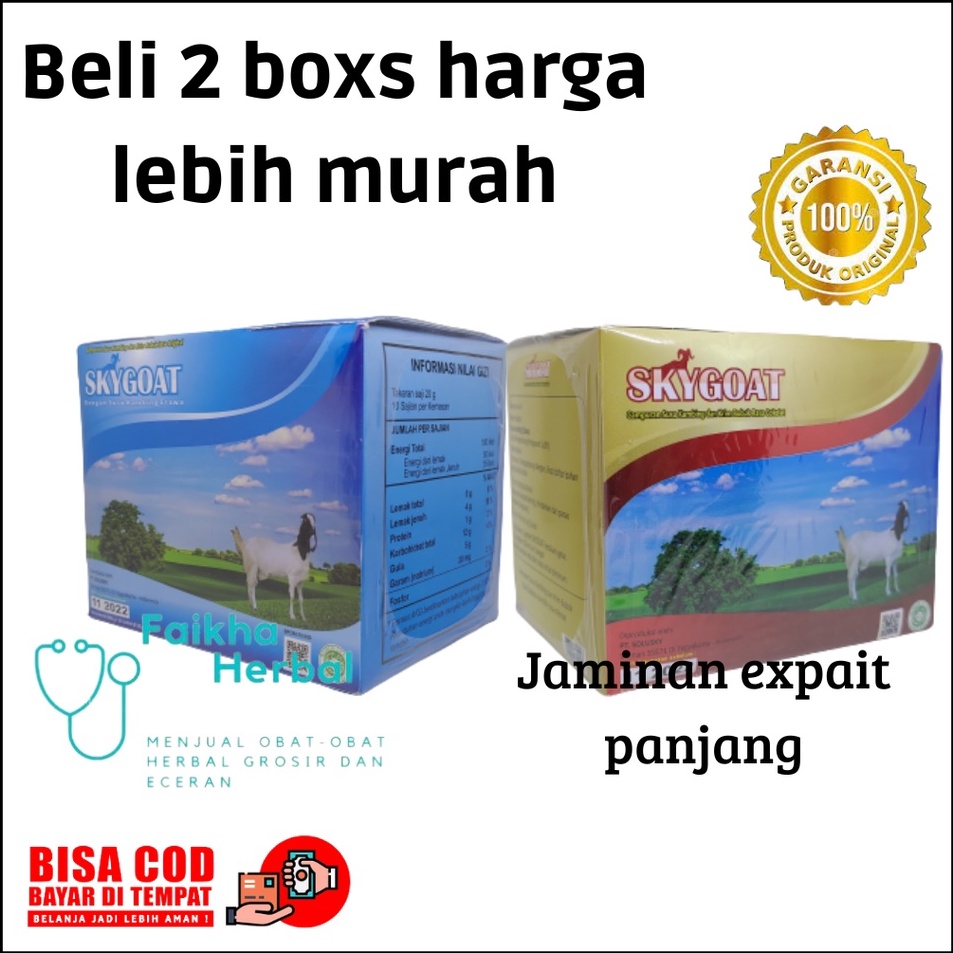 

WKVV4184 Skygoat Susu Kambing Full Cream Ettawa Sky Goat Susu Kambing Coklat Dan Vanilla Original