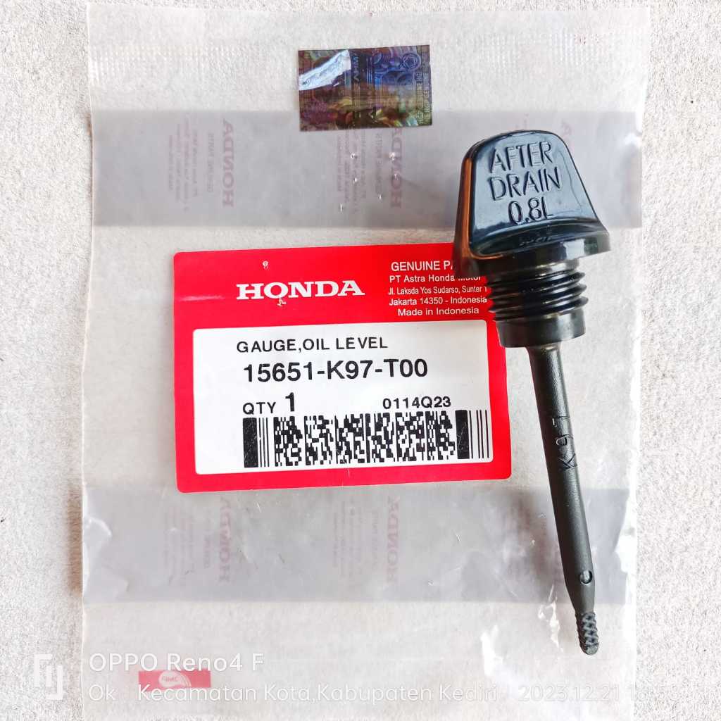 Stik-Tutup Oli Mesin Atas Vario 125-150 Fi-eSP PCX 125-150 ADV-150 Ori AHM 15651-K97-T00