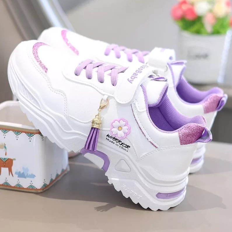 Sepatu anak anak perempuan bunga lucu dan keren warior flower