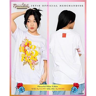 T-Shirt JKT48 Flowerful 12th Anniversary 2023 - Putih (XL)