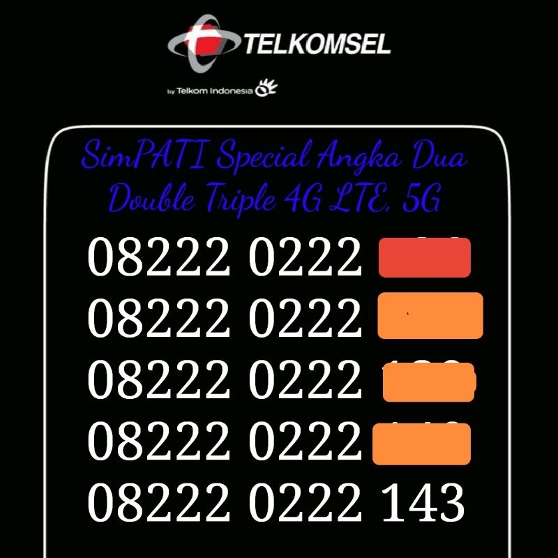 99 Nomor cantik simpati langka