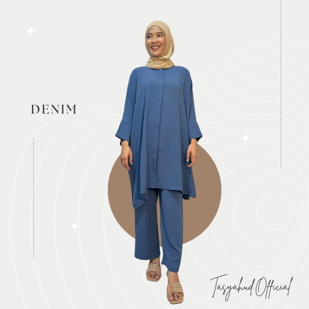 Denim Zubaidah One Set