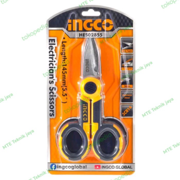 

gunting mini 145 mm ingco HD HES02855 Berkualitas