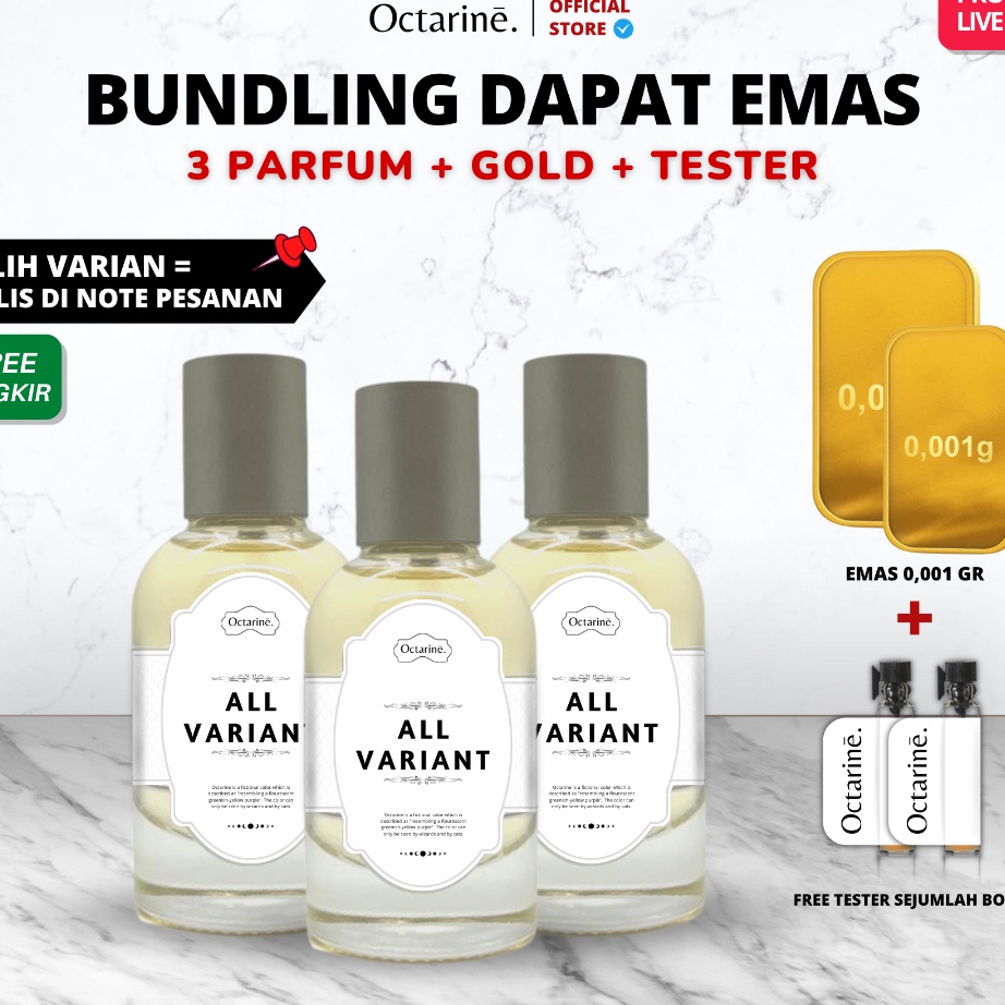 MJXQ461 Free Ongkir  LELANG KHUSUS LIVE  Bundling 3 Botol Parfum 3ml Gratis Emas Bebas Pilih Variant