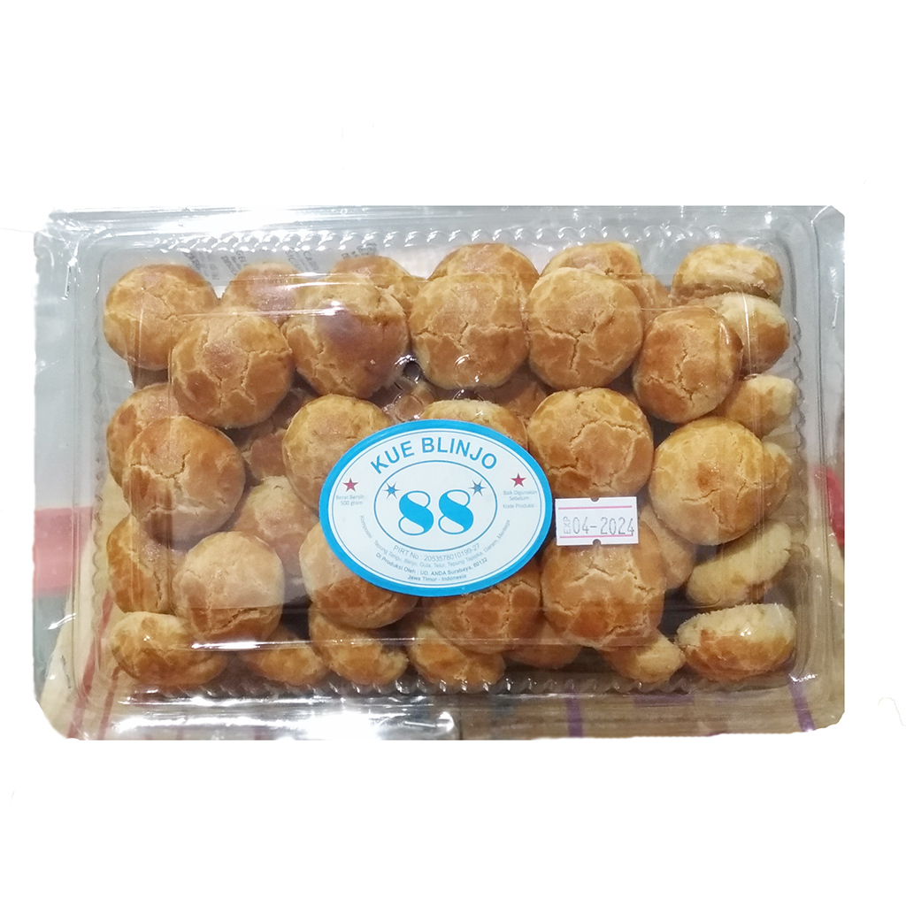 

Kue Blinjo 88 Cookies Premium Kue Kering Kue Kecil Melinjo Mlindjo