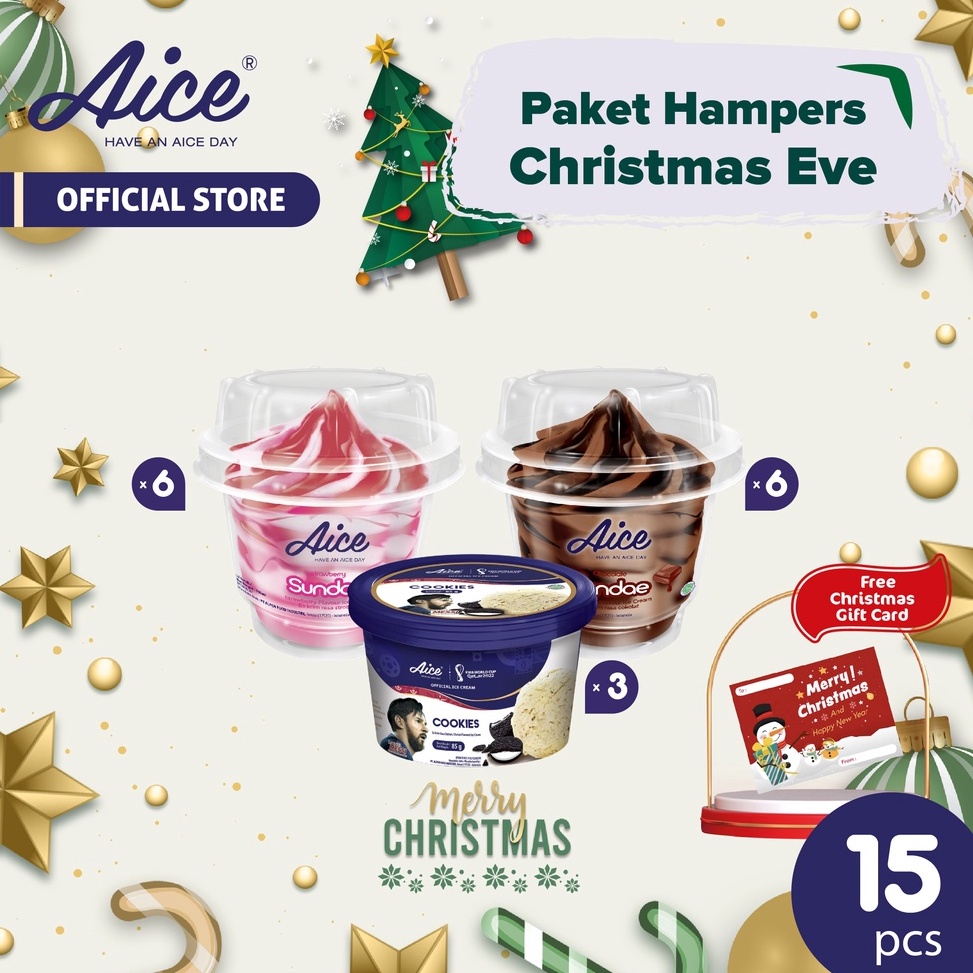 

LZSF4742 ORIGINAL Paket Hampers Christmas Eve Aice Ice Cream Spesial Hampers Natal