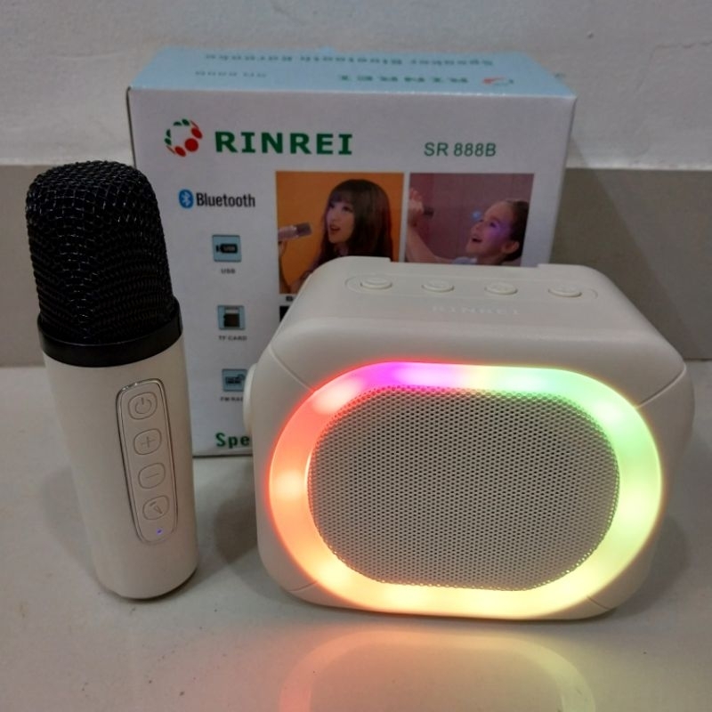 Speaker Portable Karaoke RINREI SR 888B Speaker Bluetooth Mini