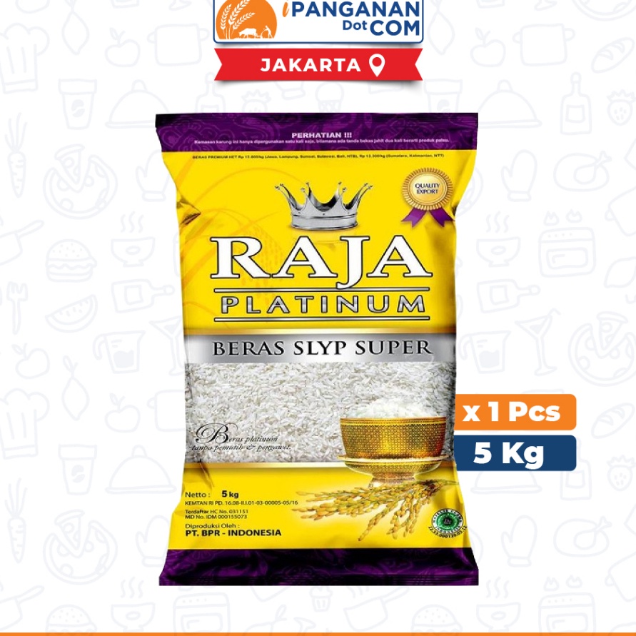 

HPNF911 Stok terbaru Beras Raja Platinum 5 Kg Harga Sudah Termasuk Ongkir JKT