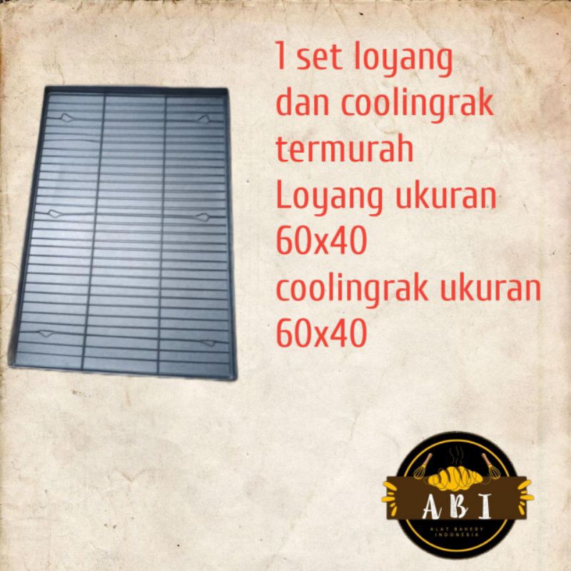 

loyang dan coolingrak 1 set 60x40 termurah