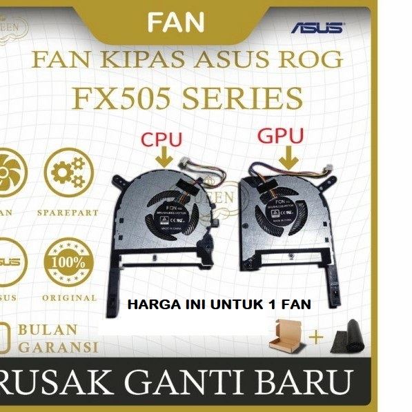 FAN KIPAS ASUS ROG Strix Tuf 6 FX505 FX505G FX505GE FX505GD Original