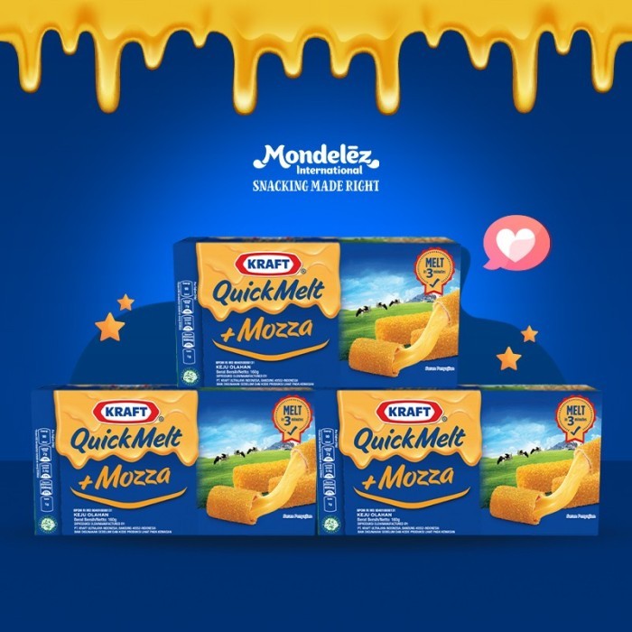 

Keju Kraft Quick Melt Keju Cepat Leleh 150gr