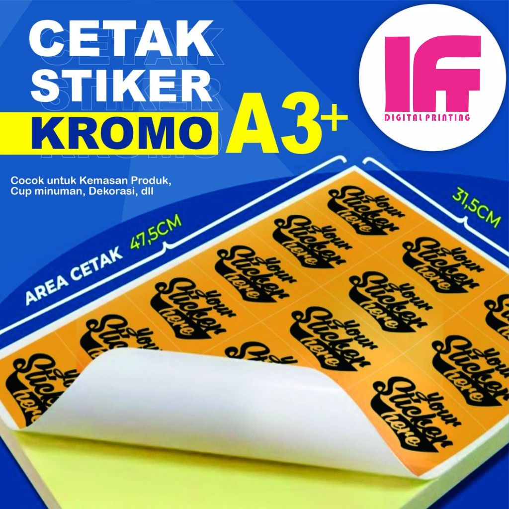

cetak stiker kromo murah
