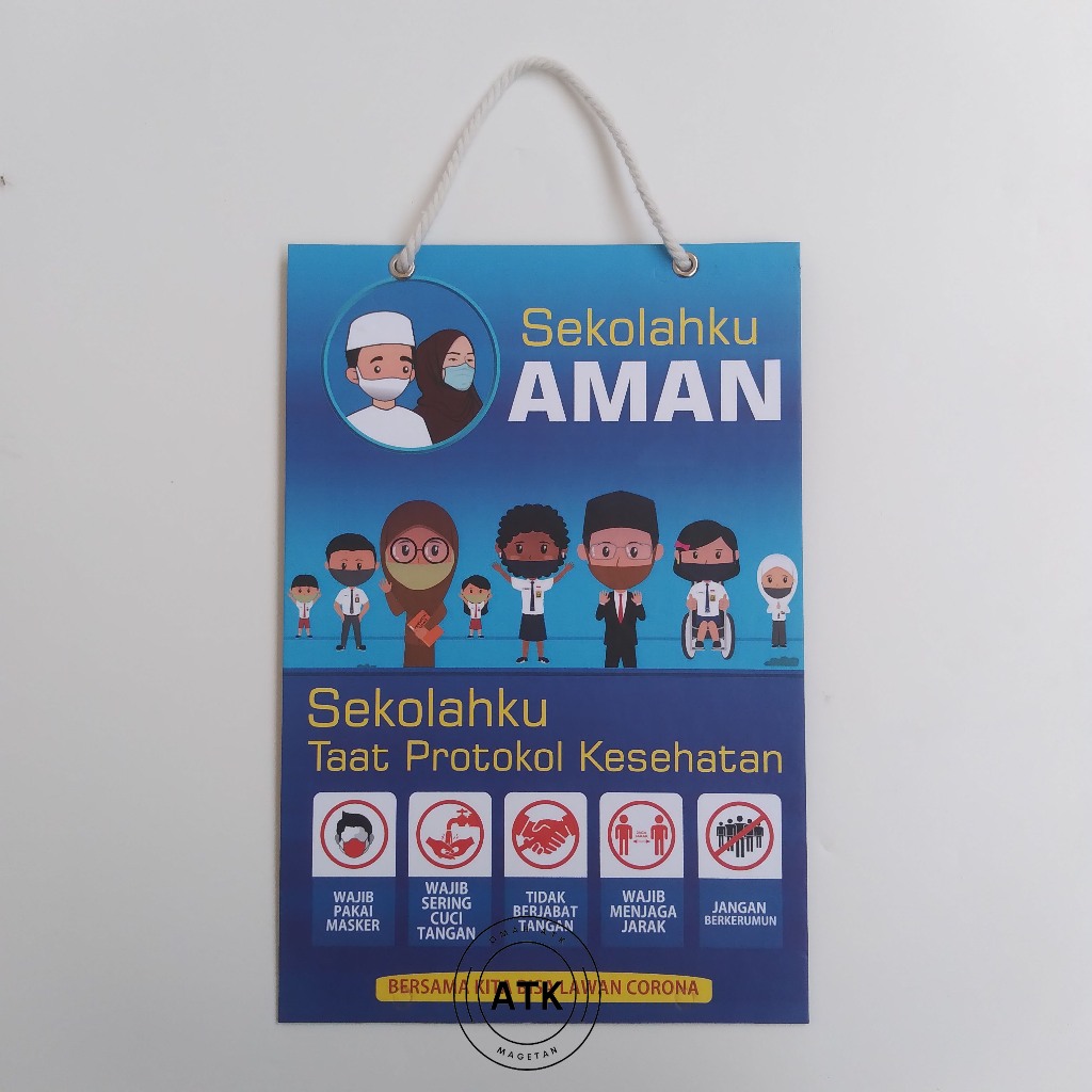 

Hard Poster Sekolahku Aman - Sekolahku Taat Protokol Kesehatan