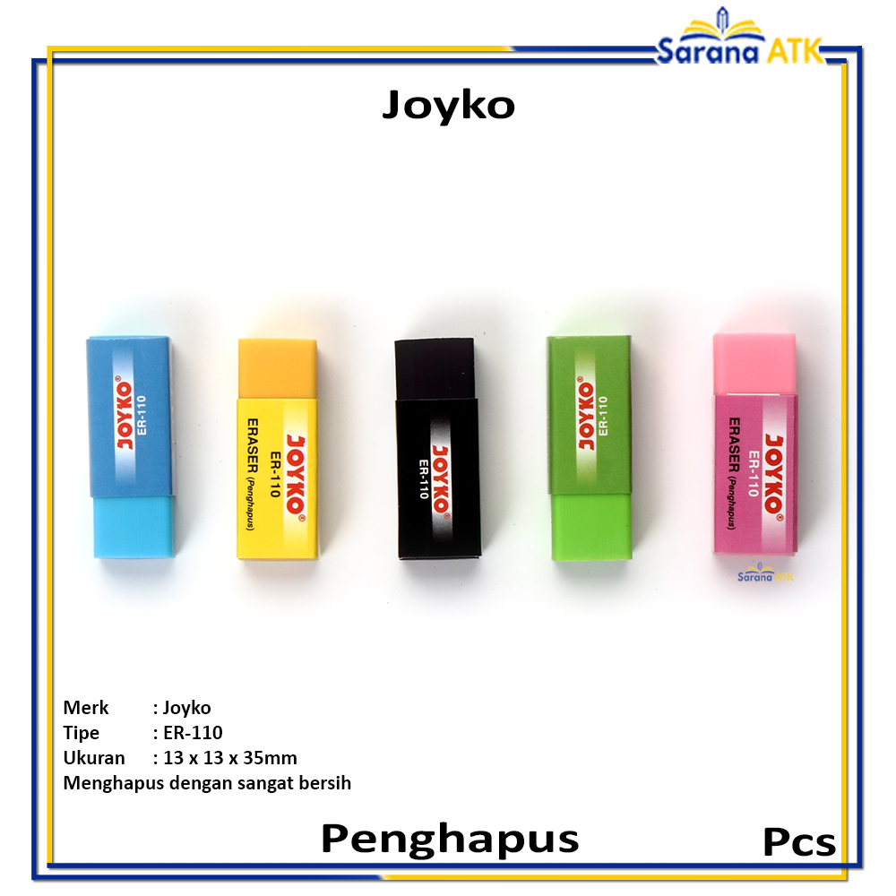 

Joyko - ER-110 Penghapus Pensil Warna Warni Kecil - Pcs
