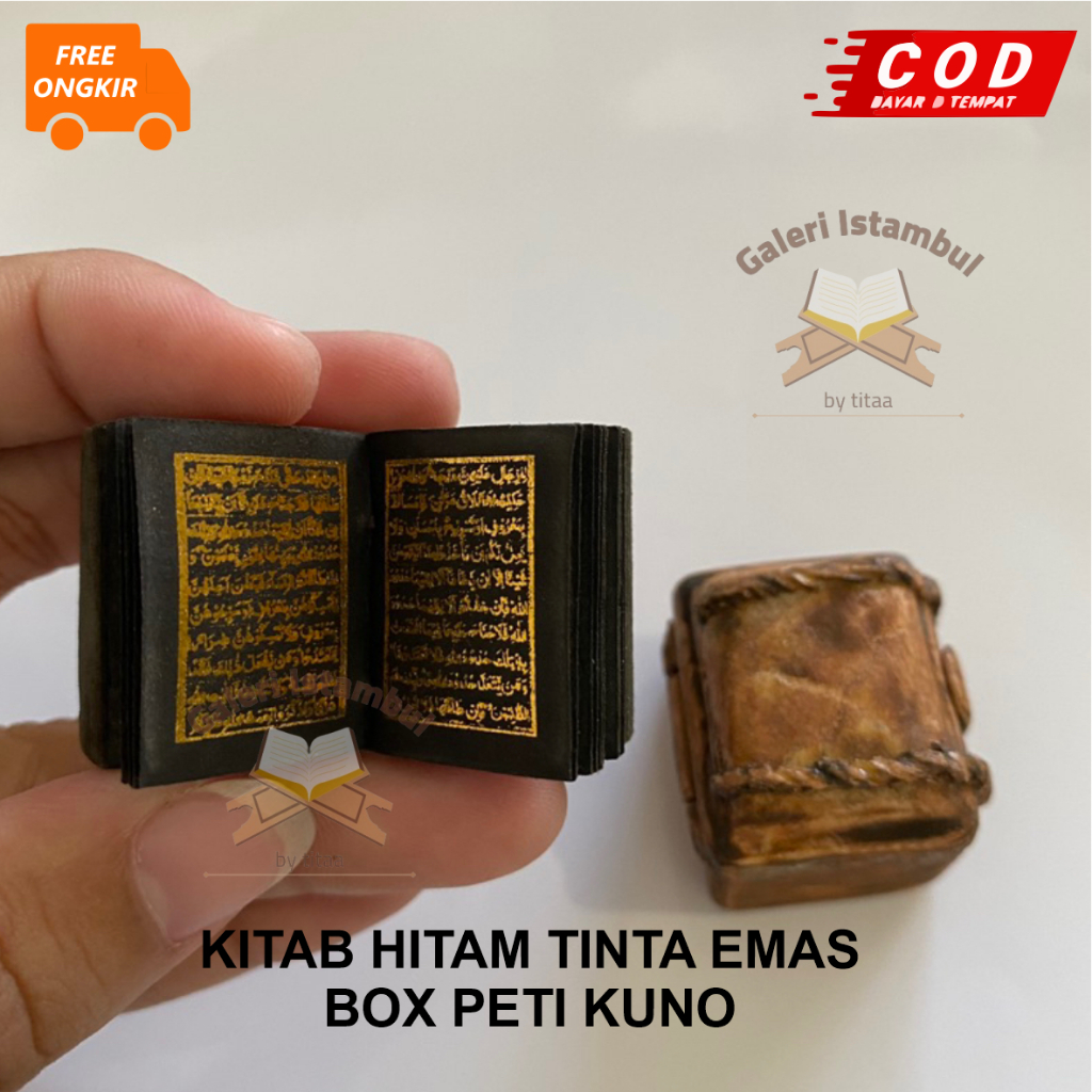 KITAB KUNO ISTAMBUL TURKI STAMBUL ALQURAN MINI BOX PETI ANTIK KUNO