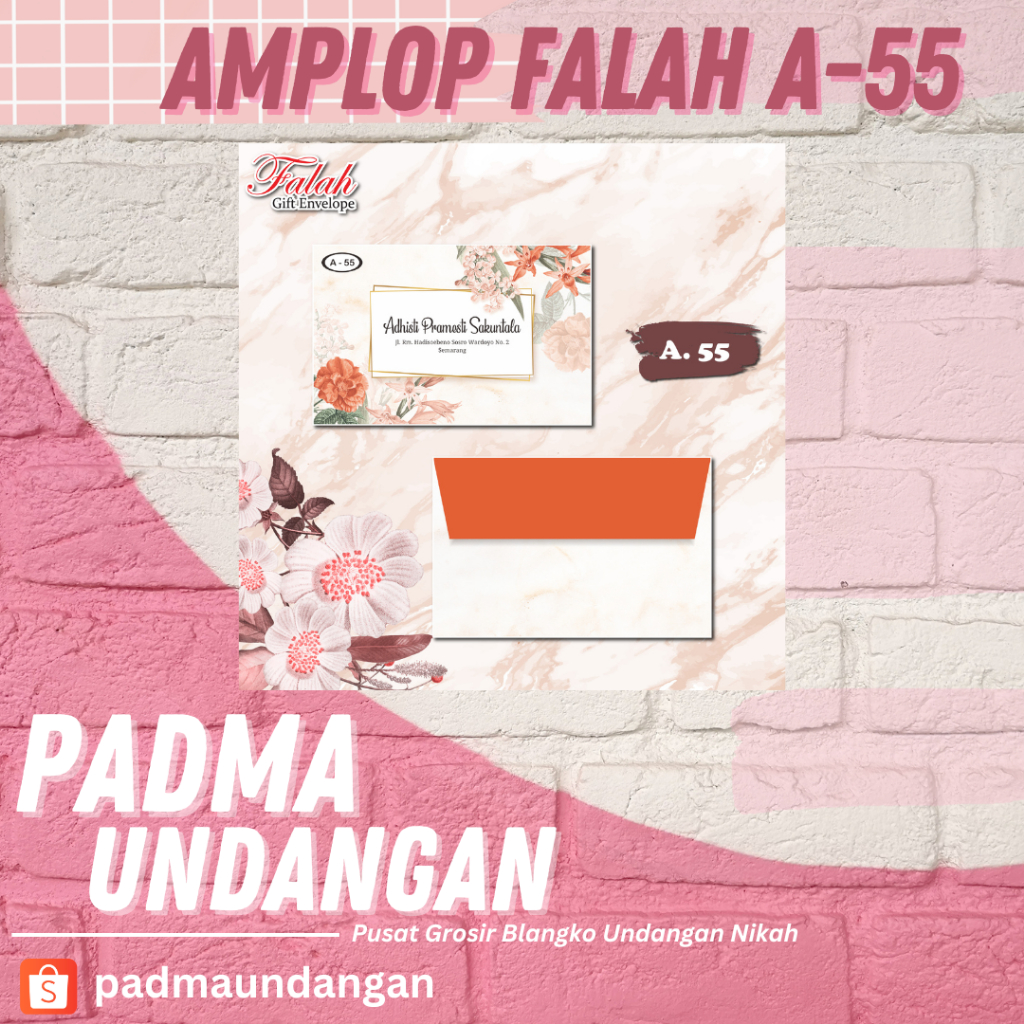 

Amplop Falah A-55 | Pusat Grosir Blangko | PadmaUndangan