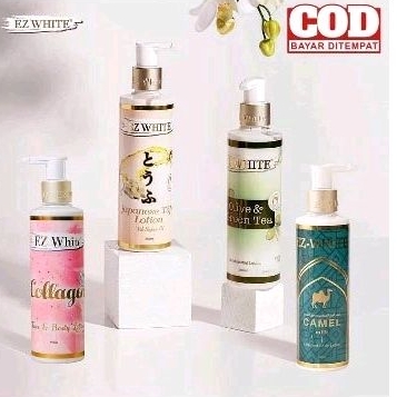 EZ WHITE Japanes Tofu Lotion / Collagen Body Lotion / Olive Green Tea / Camel Milk BPOM