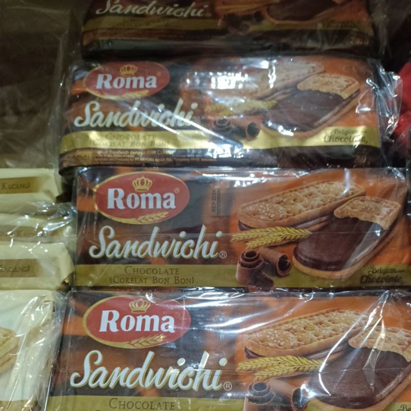 

roma sandwich coklat 206gr