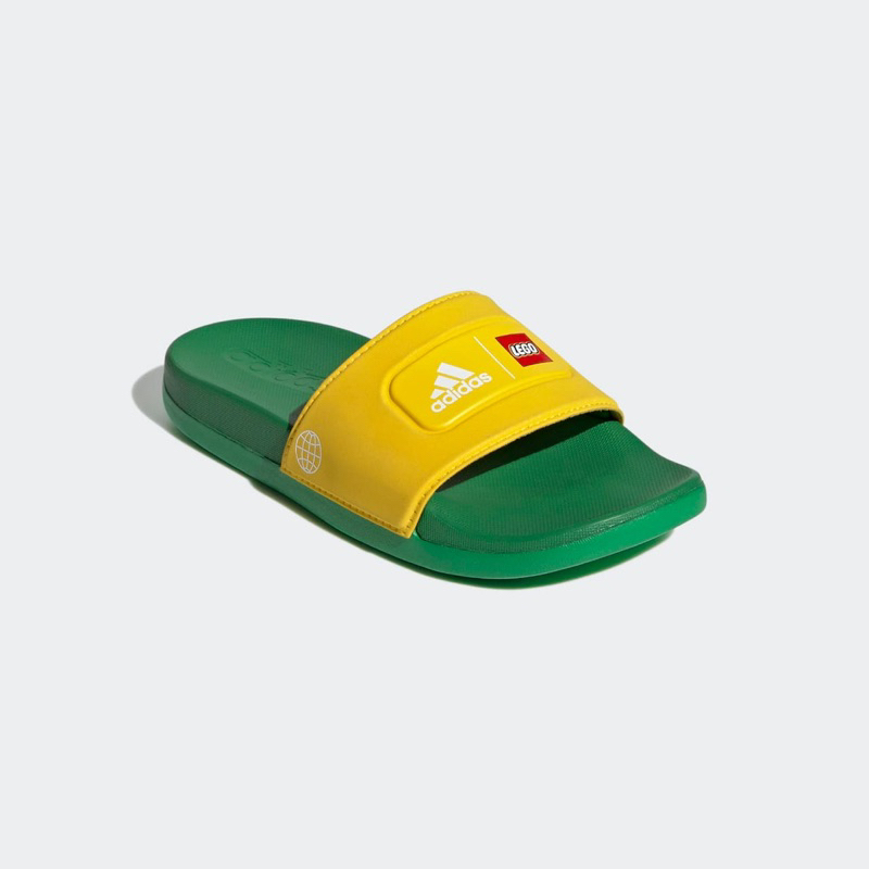Sandal Adidas Adilette Comfort X Lego Yellow White Green GV8233
