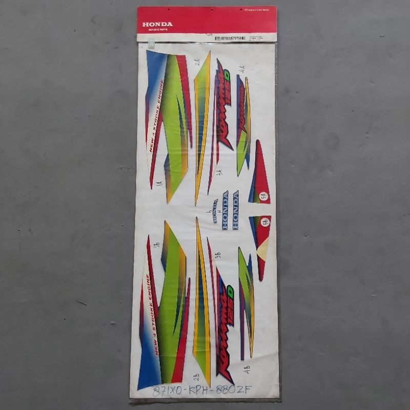 List Stiker Stripe Striping Supra Karisma 125 D Original 871X0 KPH 880ZF