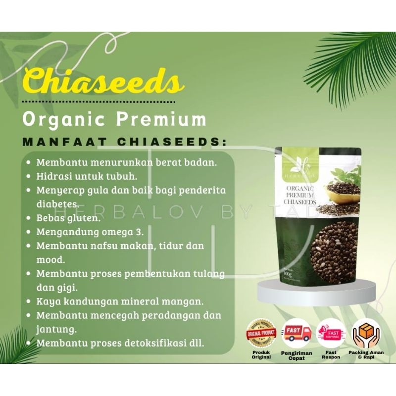 

PREMIUM ORGANIC CHIA SEEDS By HERBALOV