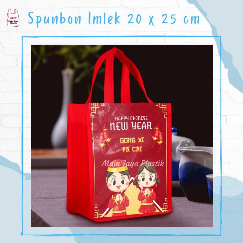 

(1PCS) Tas hampers Imlek Goodie Bag Imlek Paperbag CNY hampers Chinese New Year Tas Spunbond spesial edisi IMLEK( berbagai ukuran ) harga PER PCS