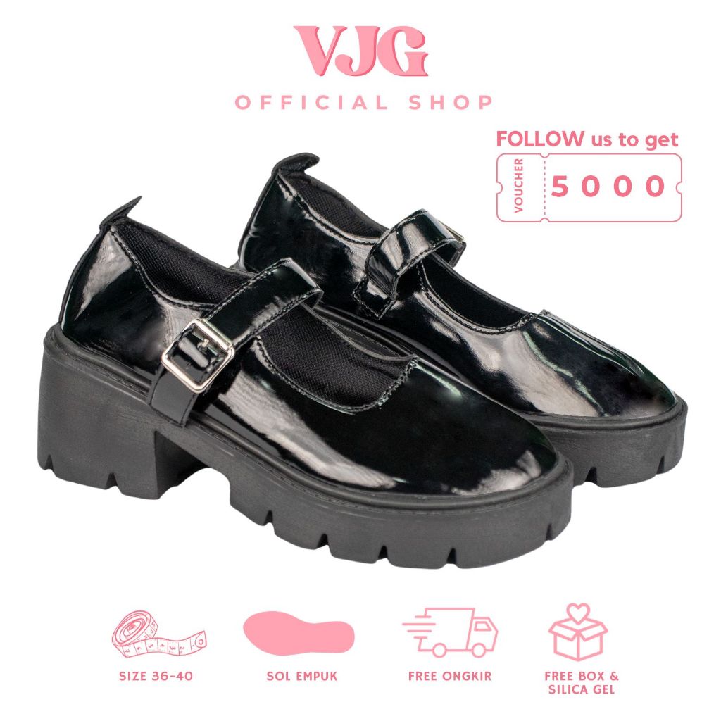LIMITED VJG - ROSE SEPATU BOOTS HITAM WANITA KOREAN STYLE / SEPATU BOOTS HEELS WANITA MQ07