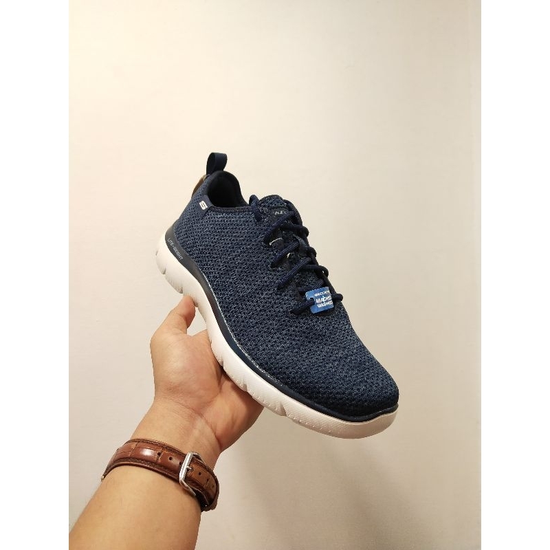 SEPATU PRIA TERBARU SKECHERS ORIGINAL SPORTS SUMMITS NAVY EMPUK KEREN