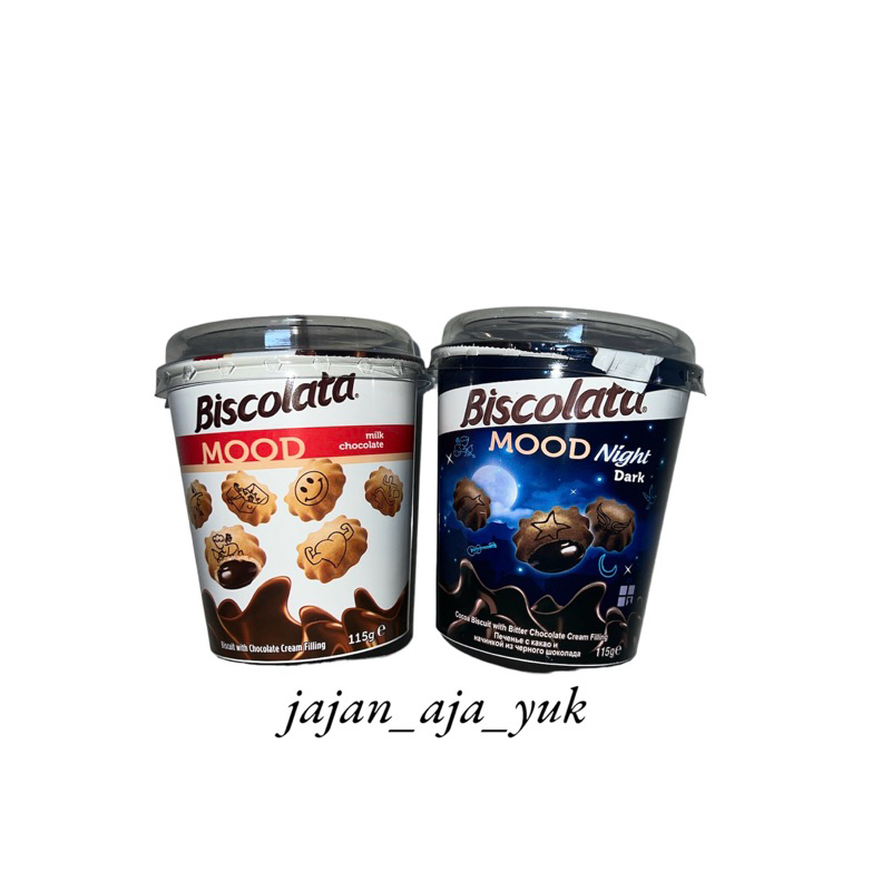 

biscolata mood biscuit chocolate biscolata mood dark night jar 115g cocoa biscuit with bitter chocolate cream filling