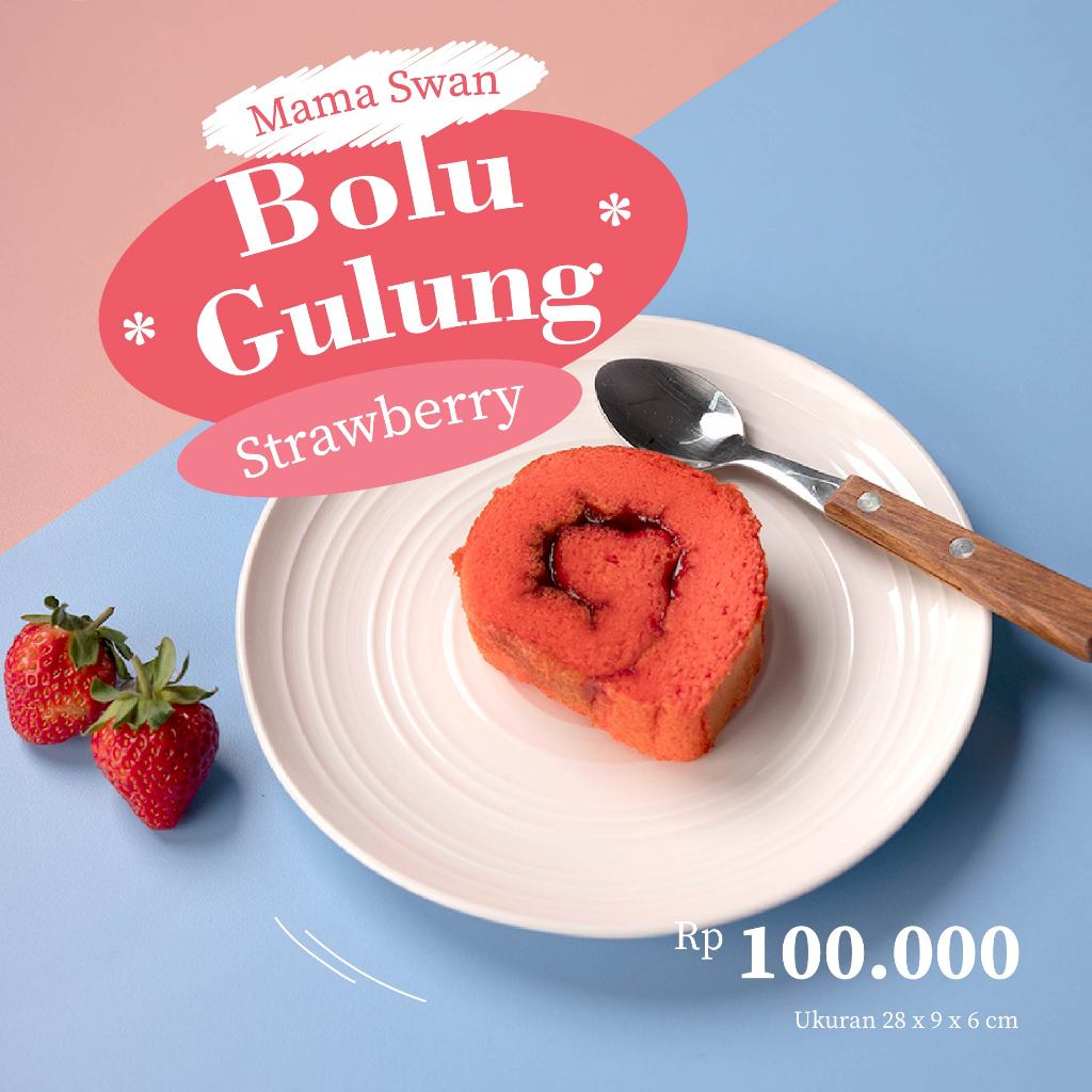 

Bolu Gulung Strawberry